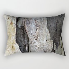 Eucalyptus Tree Bark and Wood Abstract Natural Texture 63 Rectangular Pillow