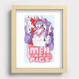 men are pigs Recessed Framed Print