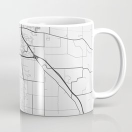 Eau Claire - Wisconsin - US Gray Map Art Coffee Mug