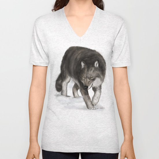 Arctic wolf Unisex V-Neck