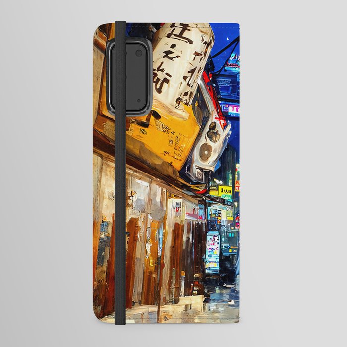 Streets of Neo-Tokyo Android Wallet Case