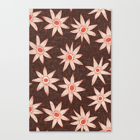 sema brown fire orange Canvas Print