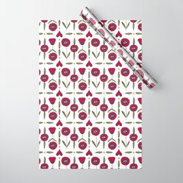 Eyes hearts & flowers Wrapping Paper