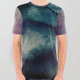 Dark And Moody Mountain Range All Over Graphic Tee