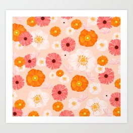 Coral Bloom Art Print