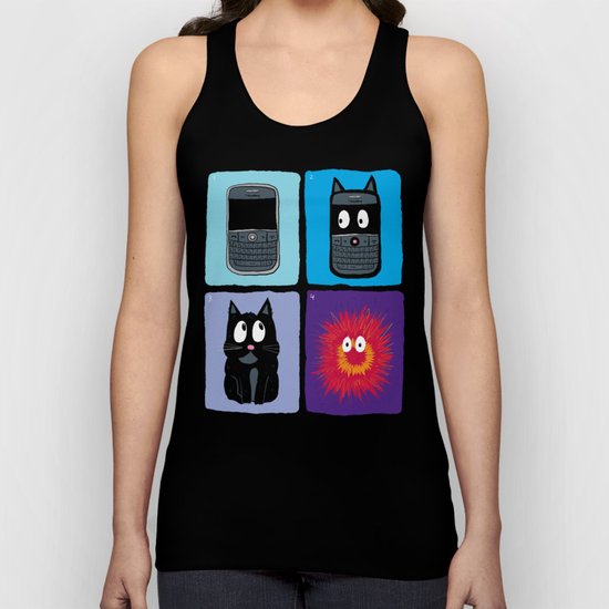 Don't Let Your BlackBerry Turn into Exploding Cats. Unisex Tank Top