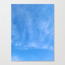 Blue Sky with Light Clouds Canvas Print