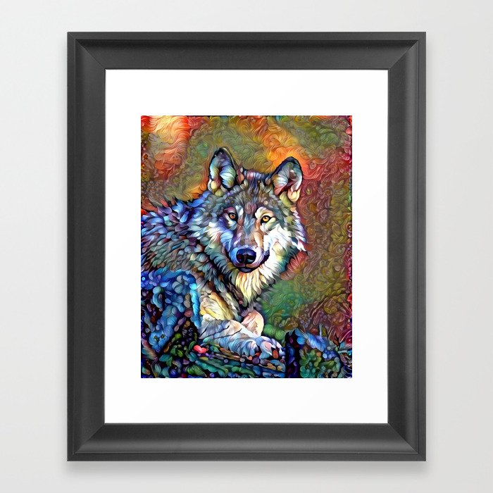 Aura of the Wolf Framed Art Print
