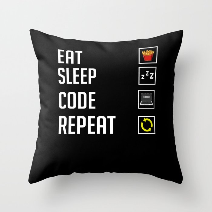 Coding Programmer Gift Medical Computer Developer Throw Pillow