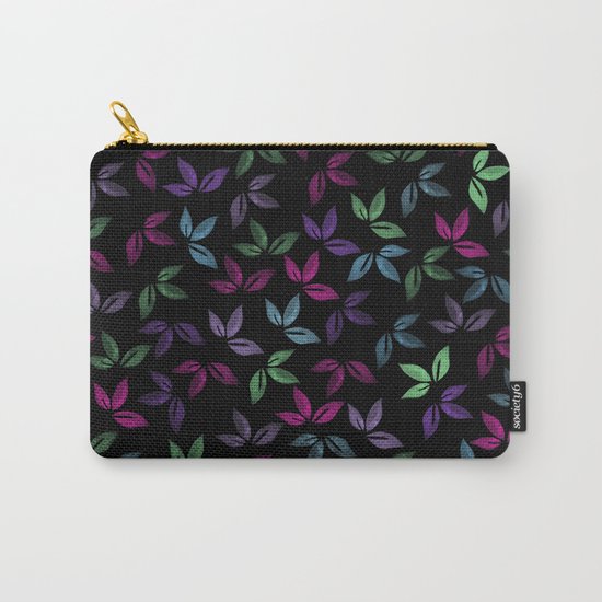 Flower Pattern X Carry-All Pouch