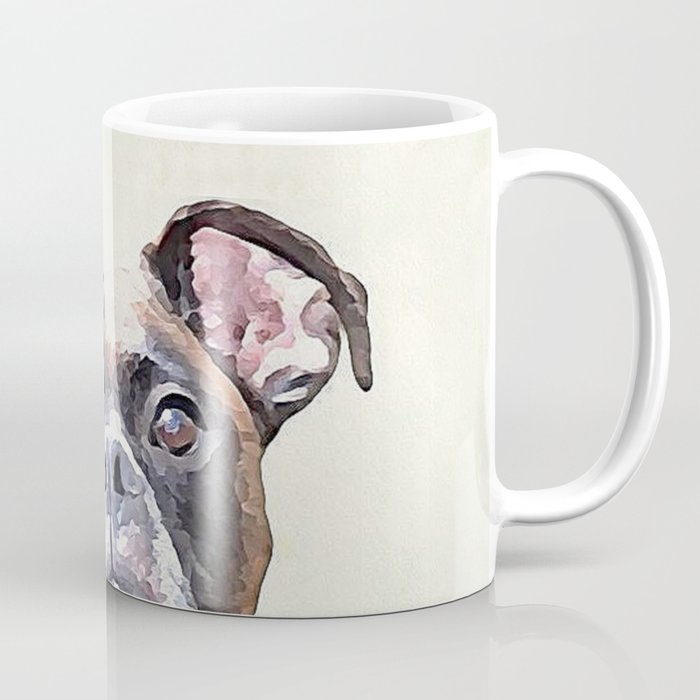 Brindle Boxer Dog Coffee Mug By Ritmoboxerdesigns Society6 Brindle Boxer Dog Coffee Mug