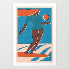 Sunset fun Art Print