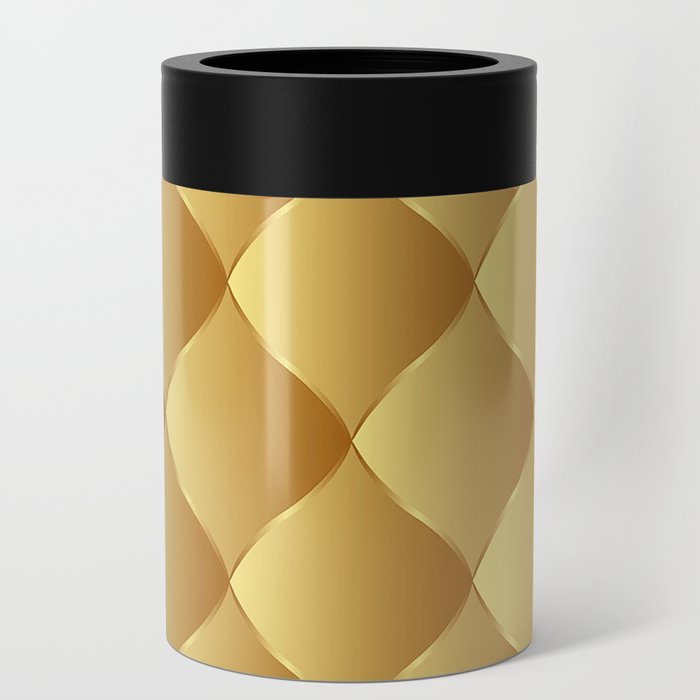 Trendy Royal Gold Leather Collection Can Cooler