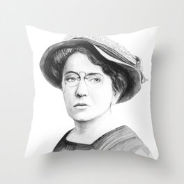 Emma Goldman Throw Pillow