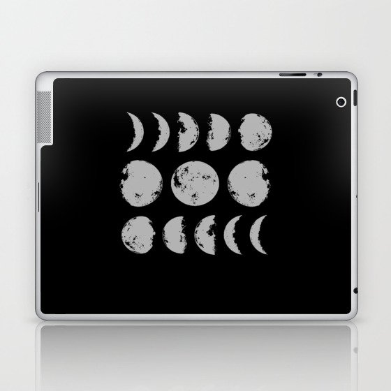 Moon Full Moon Lunar Phases Space Laptop & iPad Skin