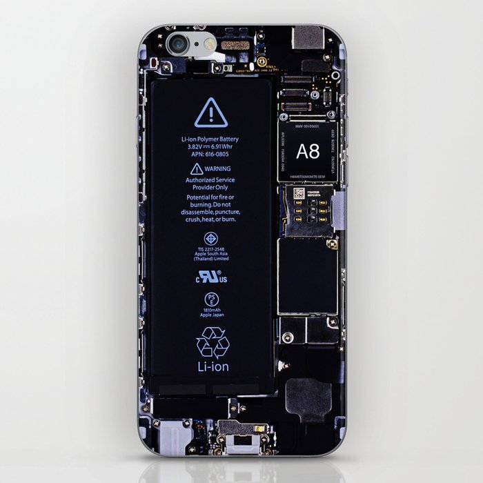  Mobile Phone Internal Mainboard Exposing iPhone Skin