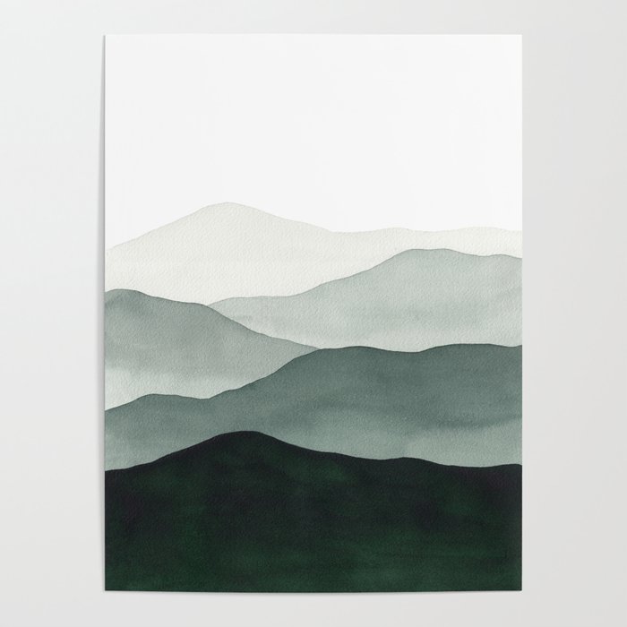 Green Mountains Poster