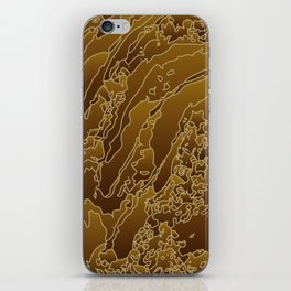 Melted copper sensation iPhone Skin