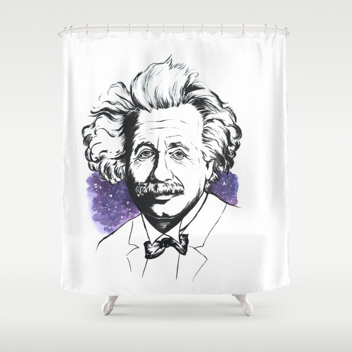 Albert Einstein Shower Curtain