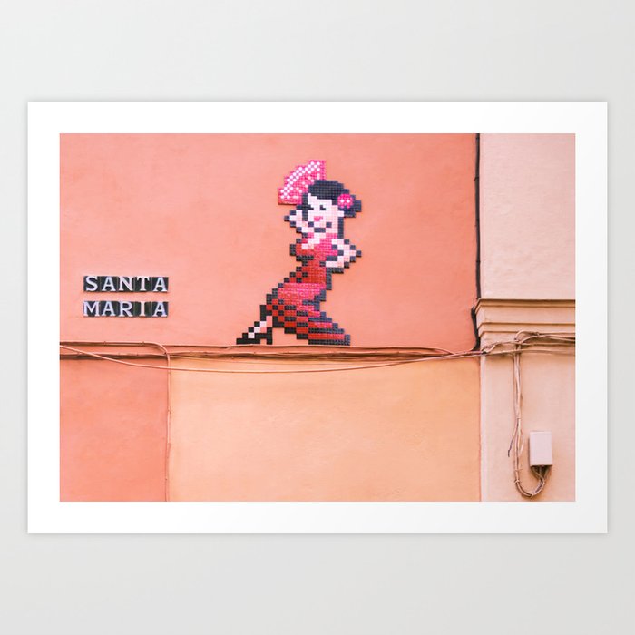 Maria Is Dancing Flamenco Art Print