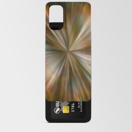 Digital glitch and orange brown aura Android Card Case