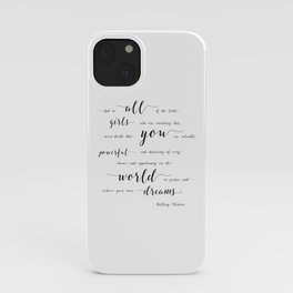 hillary clinton quote iPhone Case