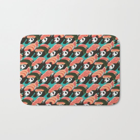 Sushi Panda Bath Mat