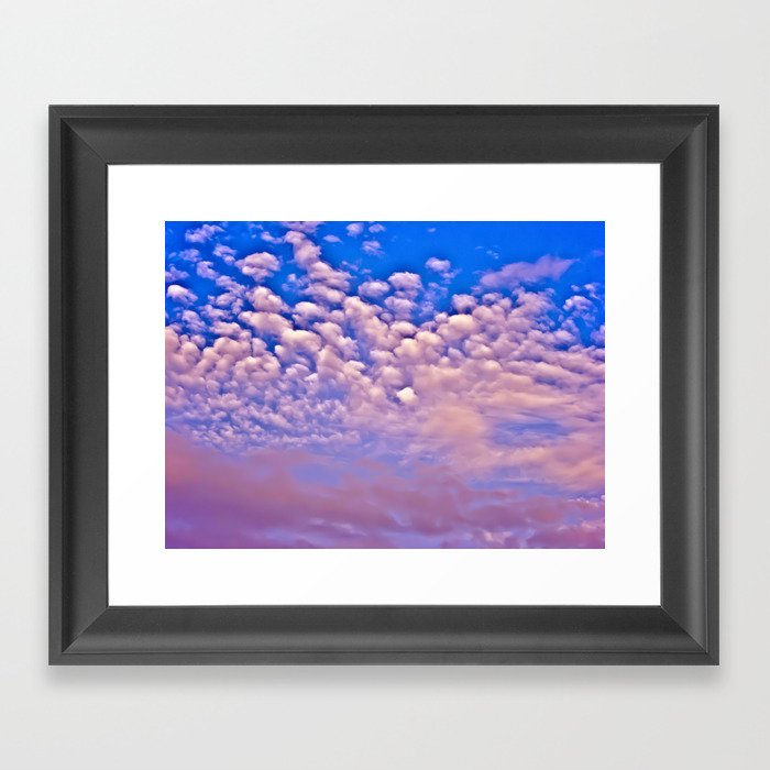 Strawberry Skies Framed Art Print