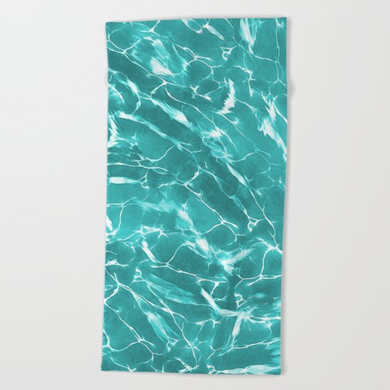 Abstract Water Design Beach Towel