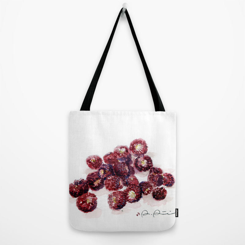 Backyard Berries Tote Bag By Petrieart Society6