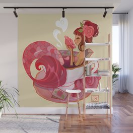 Tea Mermaid Wall Mural