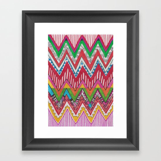 Peruvian Waves Framed Art Print