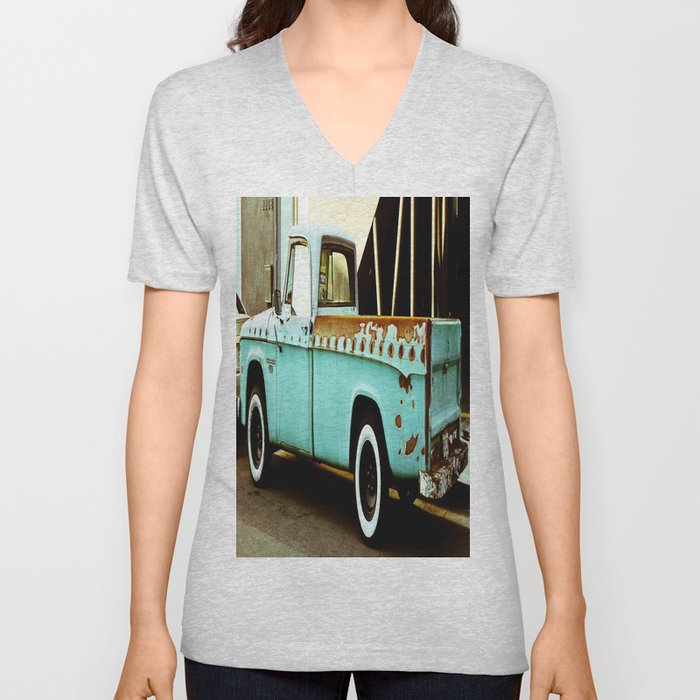 Rusty Dodge (2) V Neck T Shirt