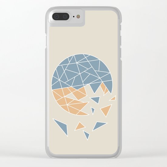 DISASTER (abstract geometric) Clear iPhone Case