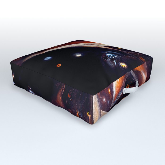 Exploring the fourth dimension Outdoor Floor Cushion