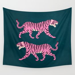 Fierce: Night Race Pink Tiger Edition Wall Tapestry
