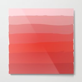 Orange Cream Gradient Metal Print | Bright, Orange, Prettycolors, Monochrome, 50Shades, Colorful, Stripes, Digitalart, Graphicdesign, Gradient 