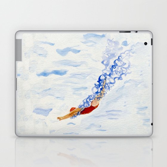 Swimmer - diving Laptop & iPad Skin