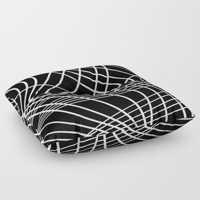 Abstract pattern - black and white. Floor Pillow