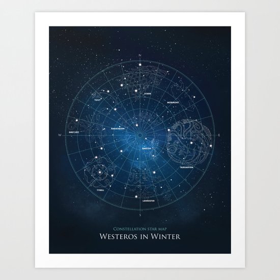 A Long Winter's Night Art Print