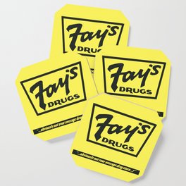 Fay's Drugs | the Immortal Yellow Bag Coaster