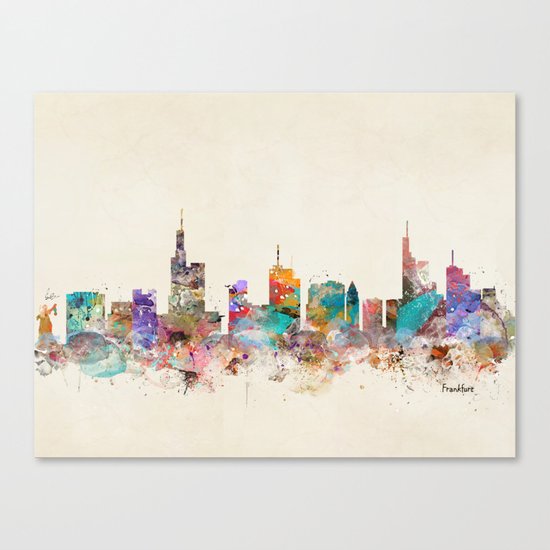 Frankfurt city Germany Canvas Print
