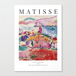 View of Collioure - Henri Matisse - Exhibition Poster Canvas Print