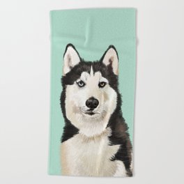 Husky Beach Towel