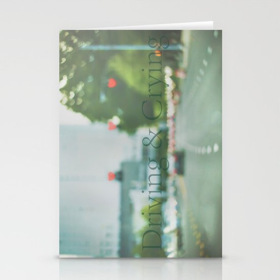 Driving & Crying Stationery Cards