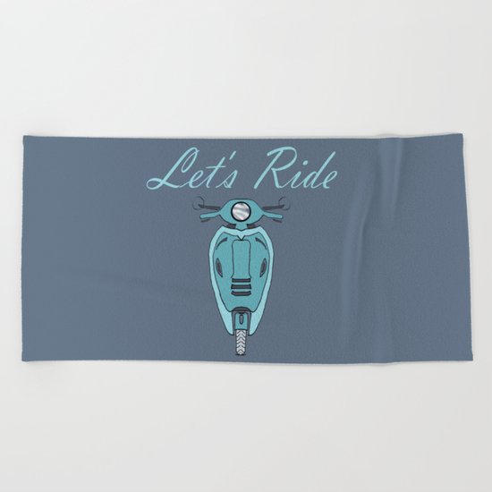 Let's Ride Beach Towel