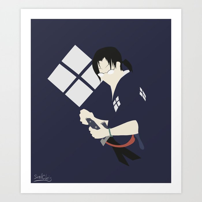 Get Wallpaper Samurai Champloo Jin Silhouette Art Print By Senilchris Society6 For iPhone