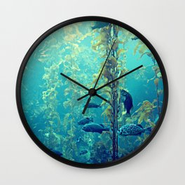 kelp forest Wall Clock