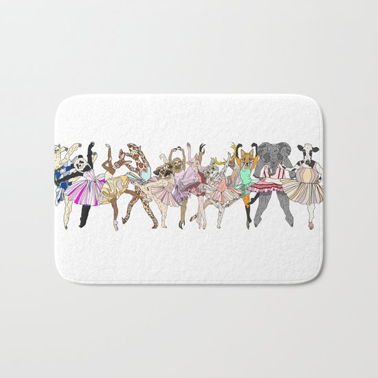 Animal Ballerinas Bath Mat