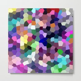 Colorful Mosaic Metal Print